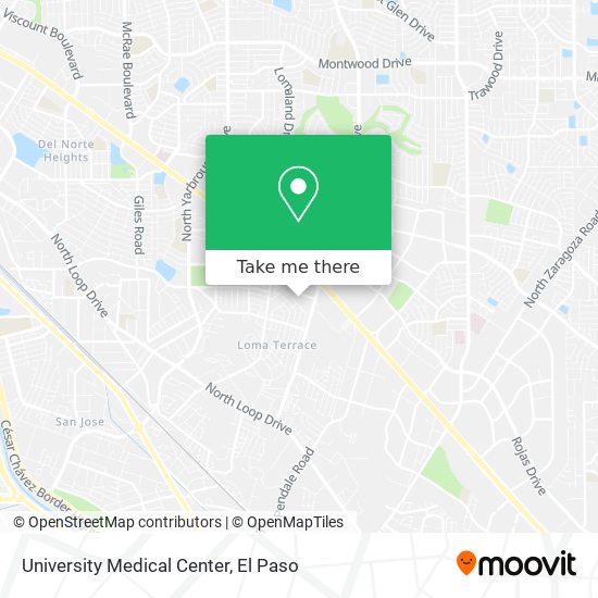 Mapa de University Medical Center