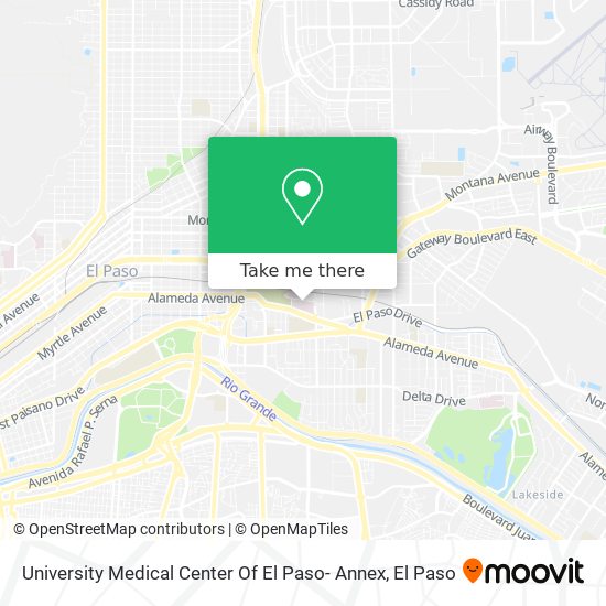 University Medical Center Of El Paso- Annex map