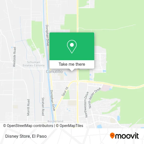 Disney Store map