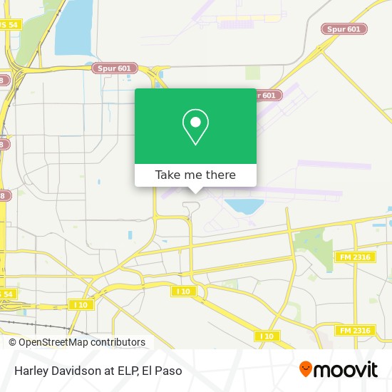 Mapa de Harley Davidson at ELP