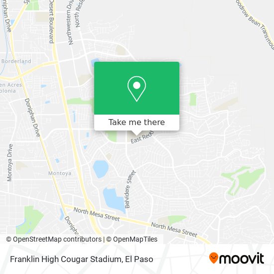 Franklin High Cougar Stadium map