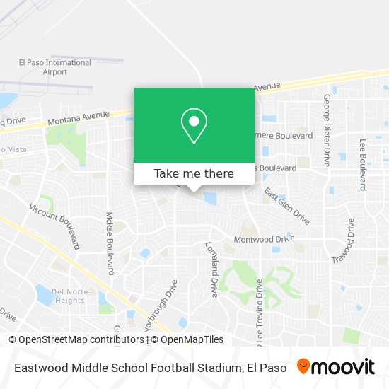 Eastwood Middle School Football Stadium map