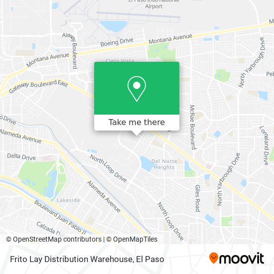 Frito Lay Distribution Warehouse map