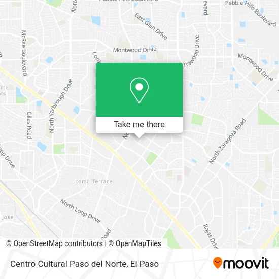 Mapa de Centro Cultural Paso del Norte