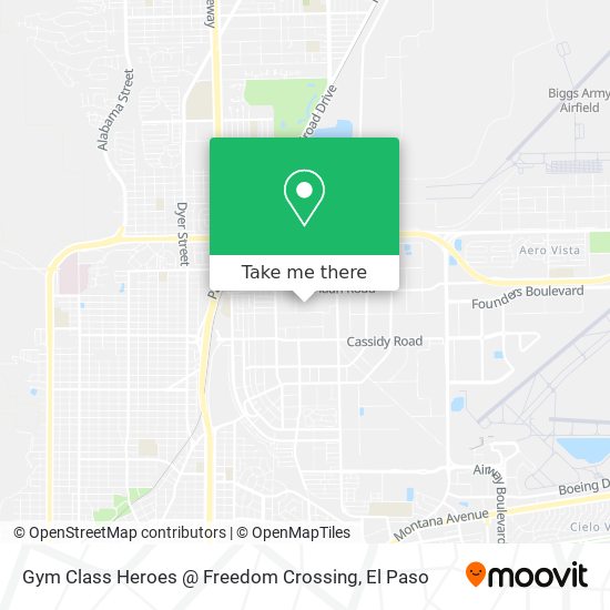 Gym Class Heroes @ Freedom Crossing map