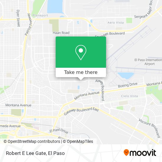 Robert E Lee Gate map