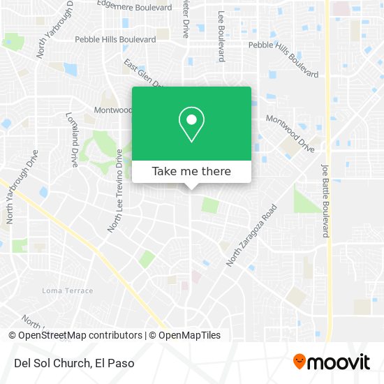 Del Sol Church map