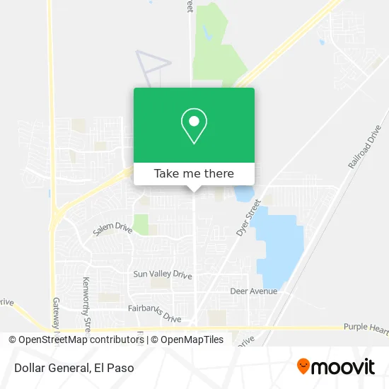 Mapa de Dollar General