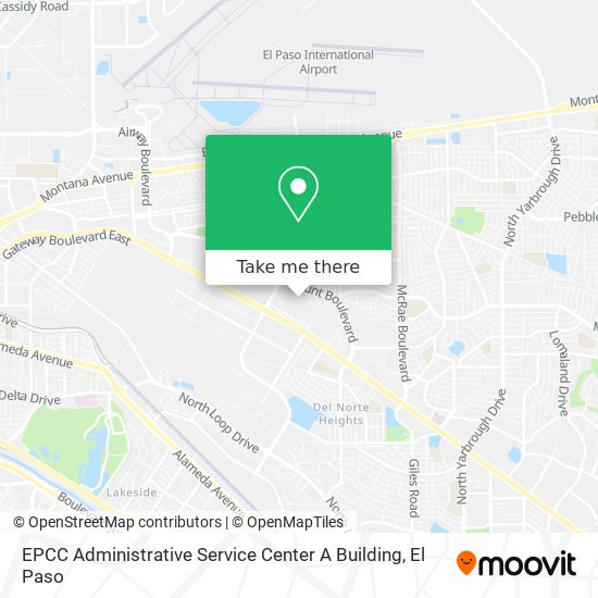 EPCC Administrative Service Center A Building map