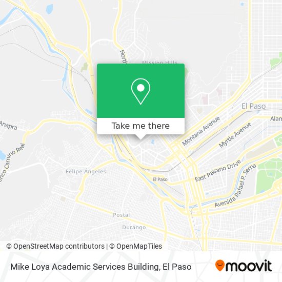 Mike Loya Academic Services Building map