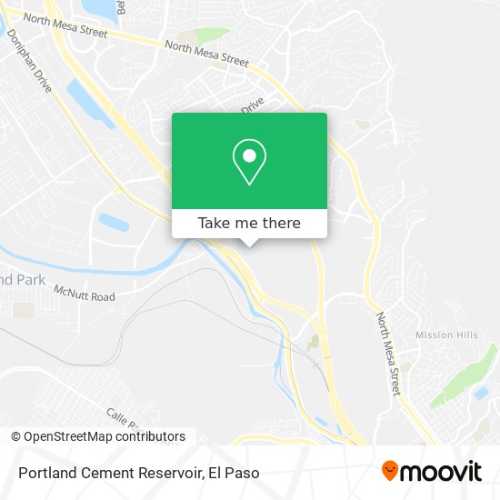 Portland Cement Reservoir map