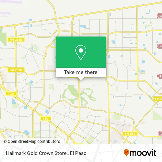 Hallmark Gold Crown Store. map