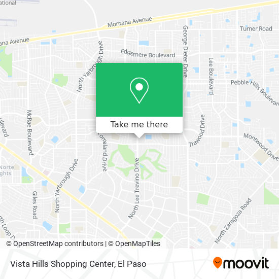 Vista Hills Shopping Center map