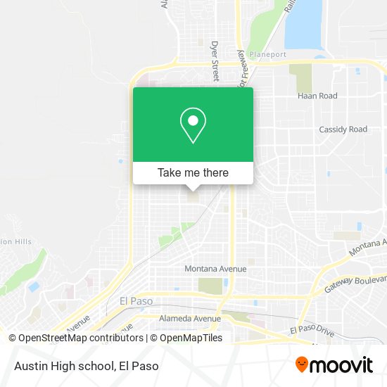 Mapa de Austin High school