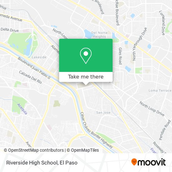 Mapa de Riverside High School