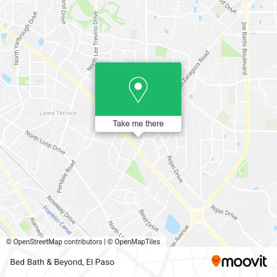 Mapa de Bed Bath & Beyond