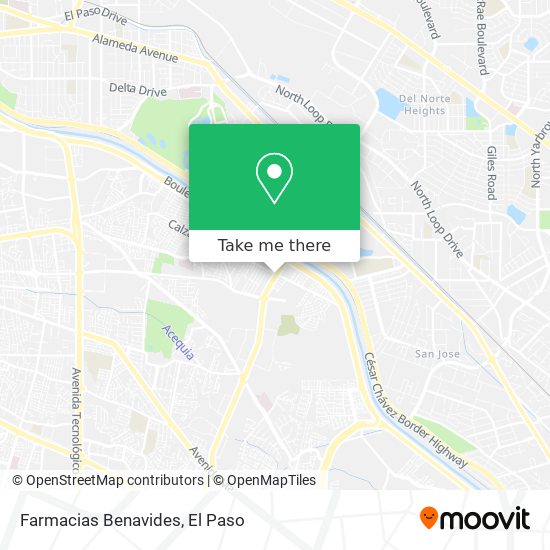 Farmacias Benavides map