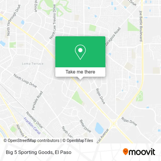 Big 5 Sporting Goods map