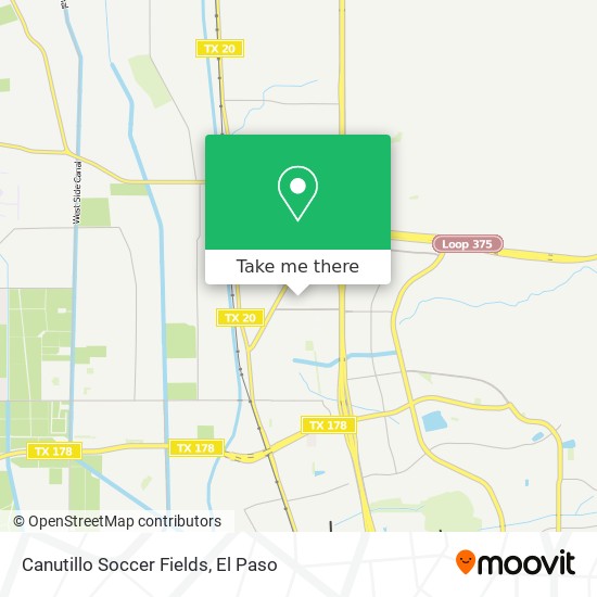 Mapa de Canutillo Soccer Fields