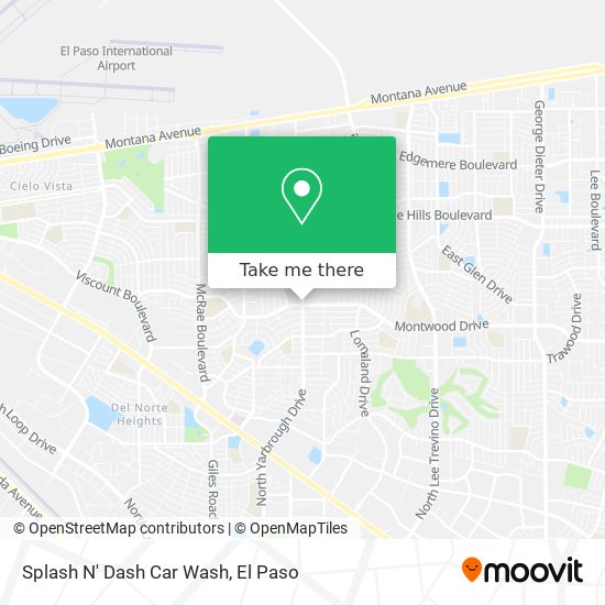 Splash N' Dash Car Wash map