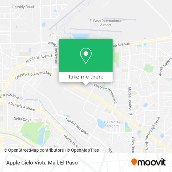 Mapa de Apple Cielo Vista Mall