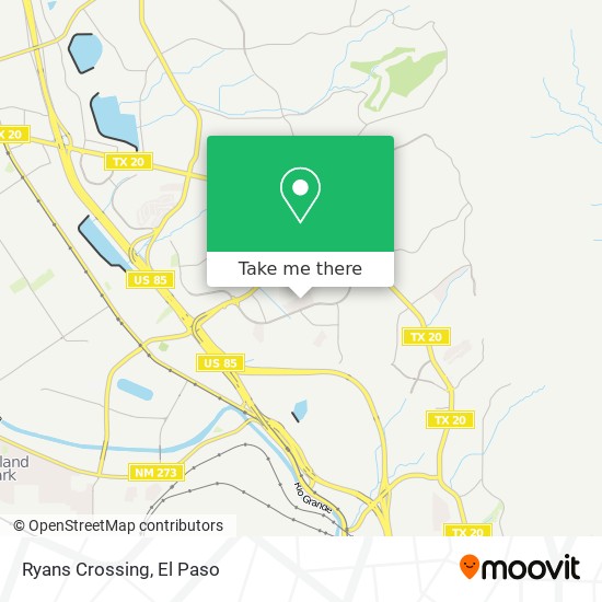 Mapa de Ryans Crossing