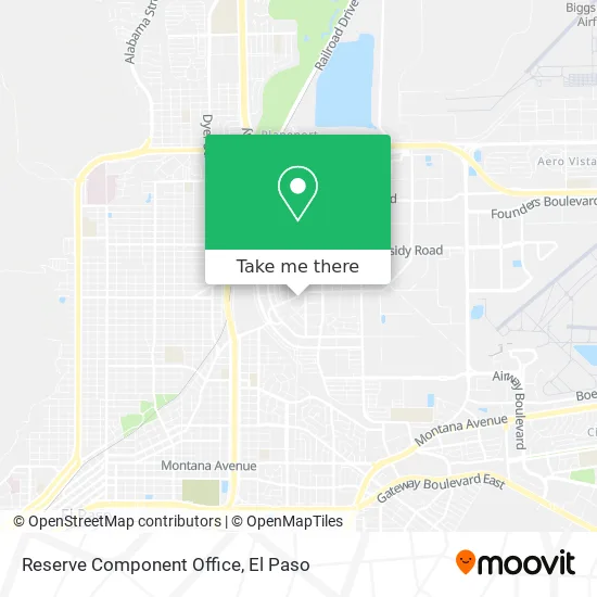 Mapa de Reserve Component Office