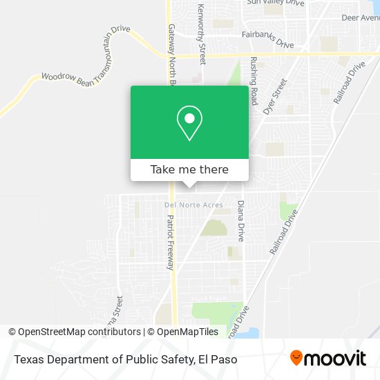 Texas Department of Public Safety map