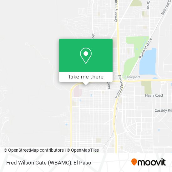 Fred Wilson Gate (WBAMC) map