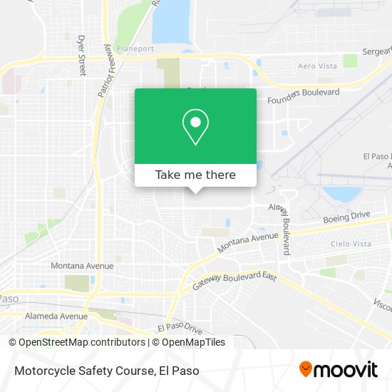 Motorcycle Safety Course map