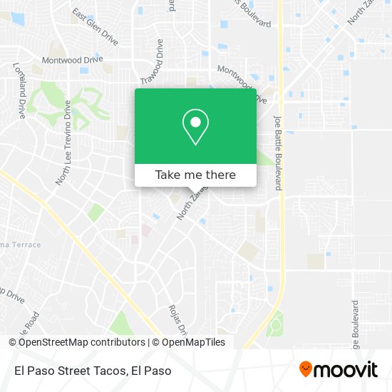 El Paso Street Tacos map