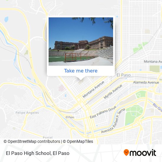 El Paso High School map