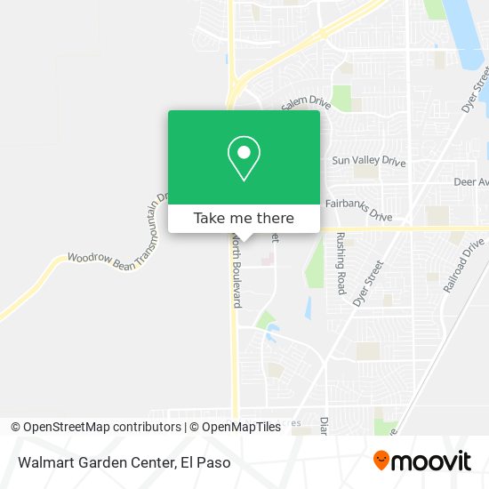 Mapa de Walmart Garden Center