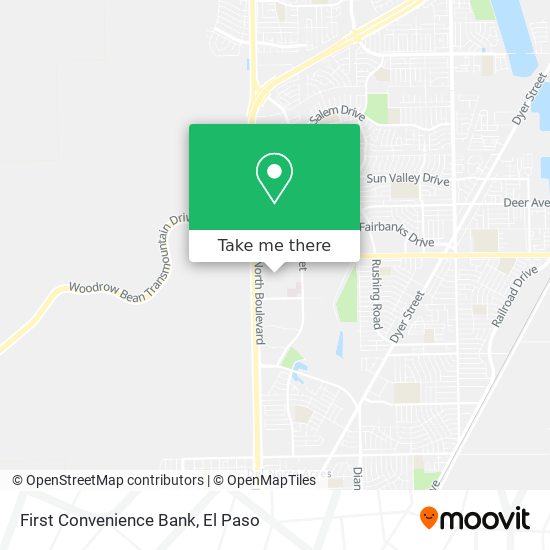 Mapa de First Convenience Bank