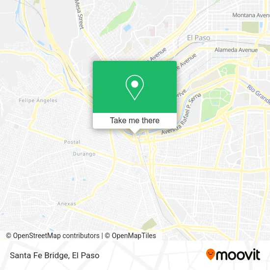 Mapa de Santa Fe Bridge