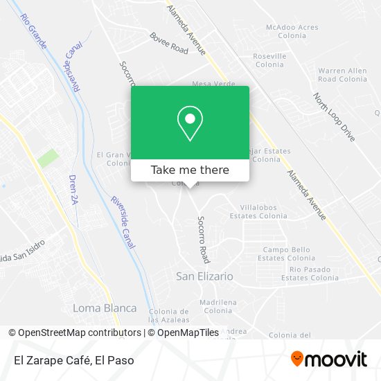 El Zarape Café map