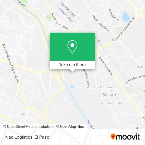 Mapa de Nac Logistics