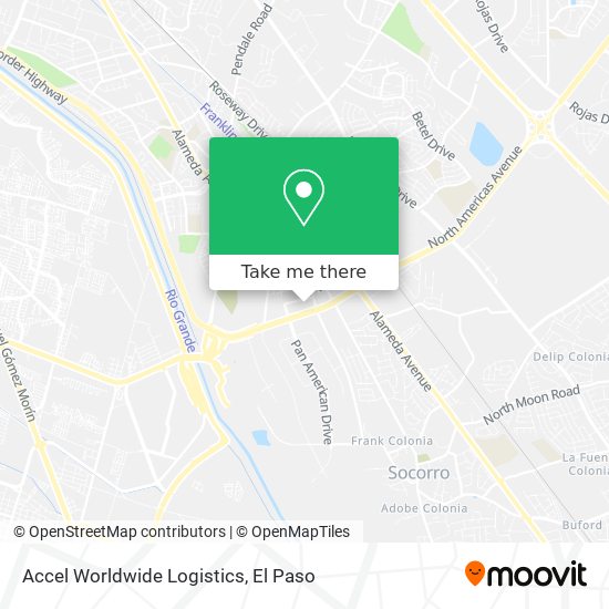 Accel Worldwide Logistics map