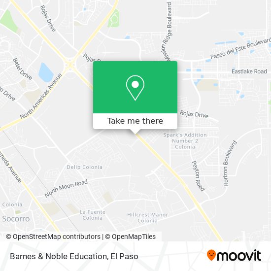 Mapa de Barnes & Noble Education