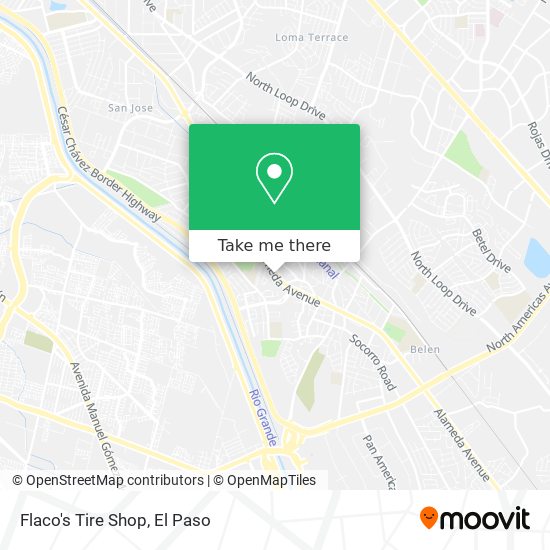 Flaco's Tire Shop map