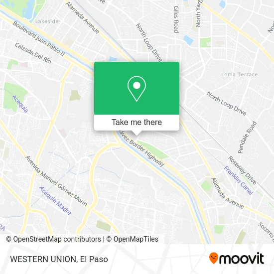 WESTERN UNION map