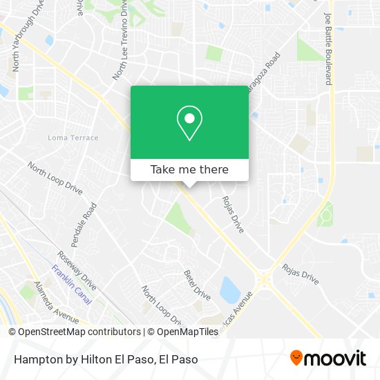 Hampton by Hilton El Paso map