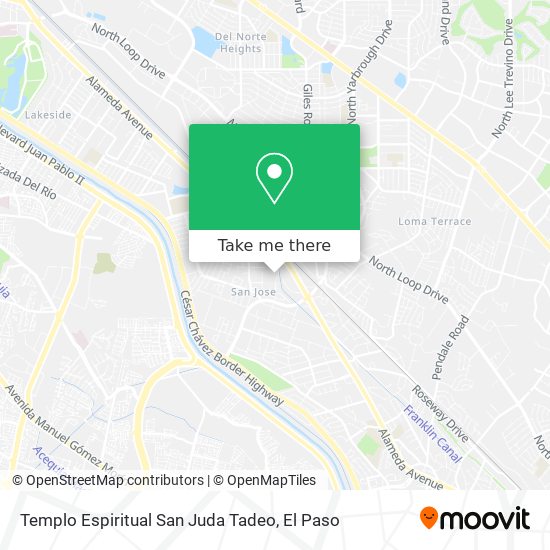 Mapa de Templo Espiritual San Juda Tadeo