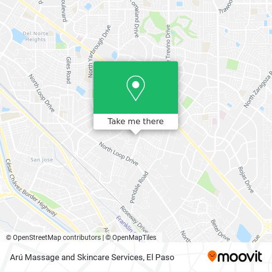 Arú Massage and Skincare Services map