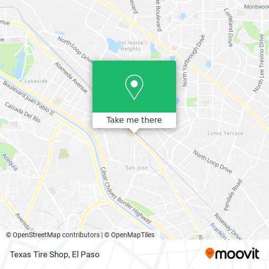 Texas Tire Shop map