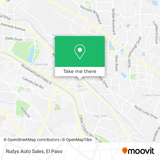 Rudys Auto Sales map