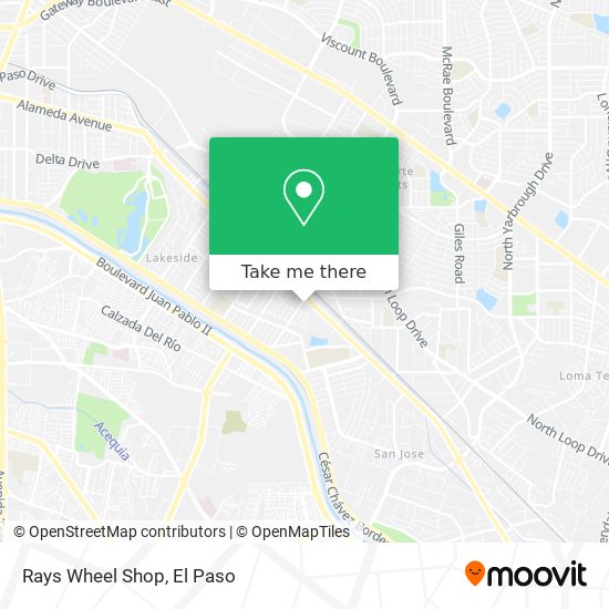 Mapa de Rays Wheel Shop