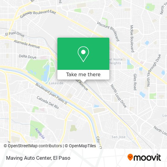 Maving Auto Center map