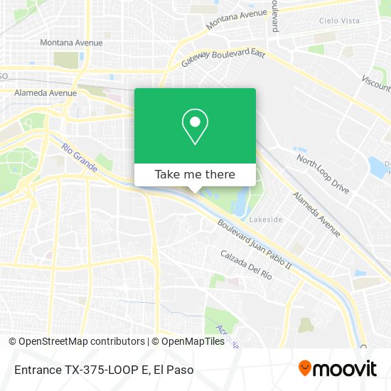 Mapa de Entrance TX-375-LOOP E
