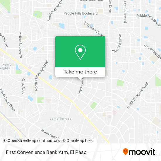 Mapa de First Convenience Bank Atm